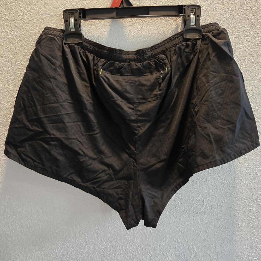Brooks Running Shorts Womens‎ Black Neon Lined Athletic Running Shorts - Picture 2 of 10